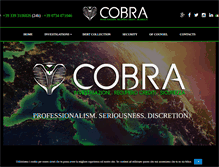 Tablet Screenshot of cobrainvestigazioni.com